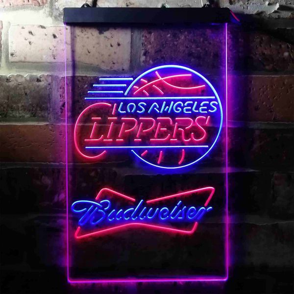 Los Angeles Clippers Budweiser Neon Dual LED Sign